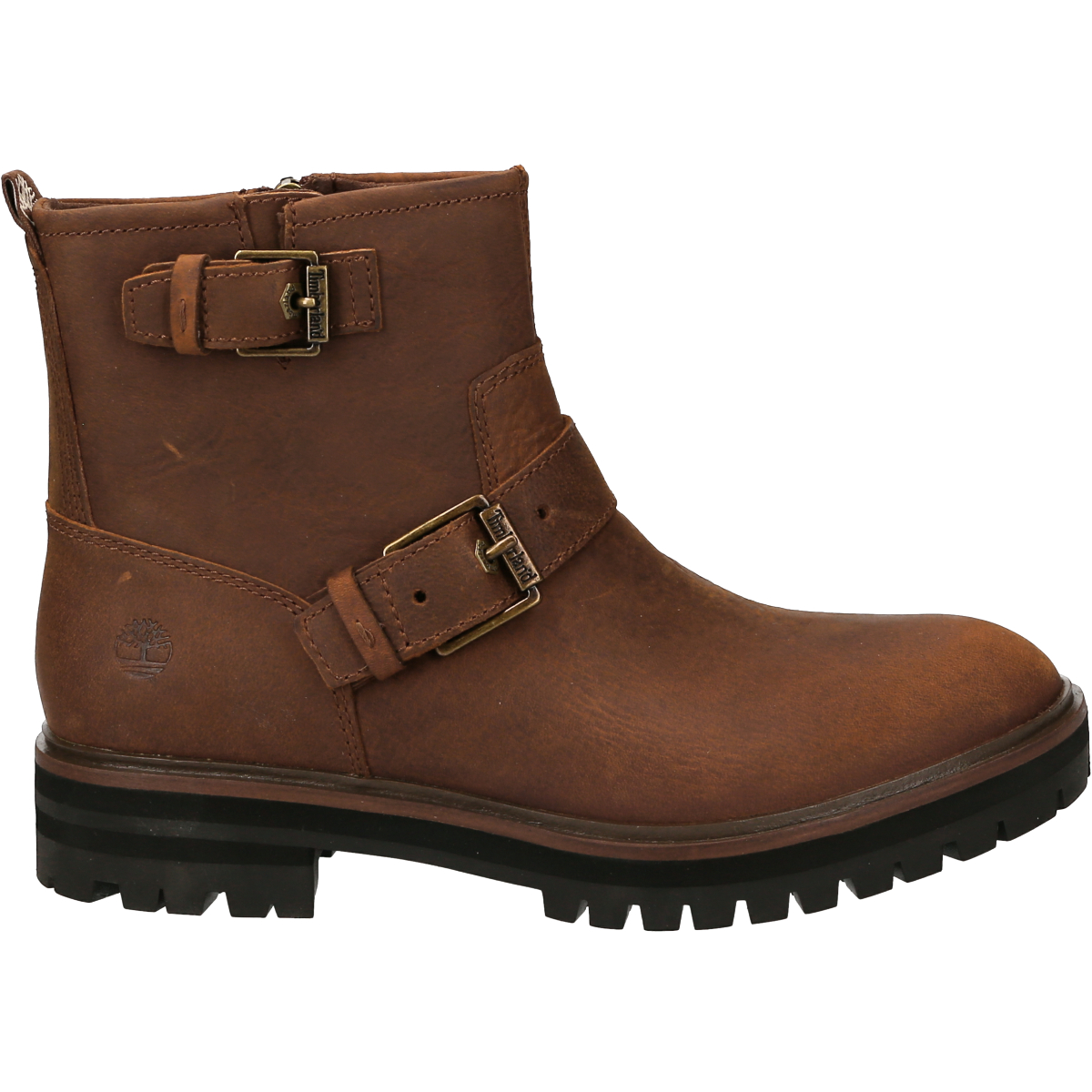 london square biker boot for women in brown