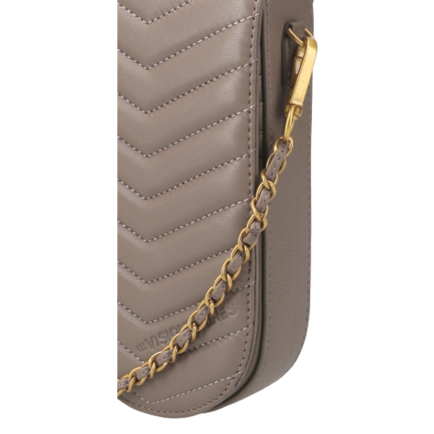 Les Visionnaires ADELE QUILTING Taupe Brown Taschen in beige