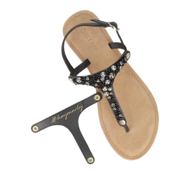 Hey Marly PRECIOUS PEARL Schuh Accessoires in schwarz