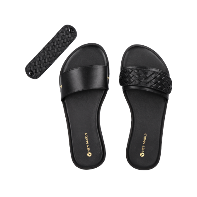 Hey Marly HM15-0045-S URBAN TWIST BLACK Schuh Accessoires in schwarz