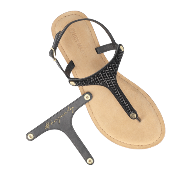 Hey Marly METALLIC BEADS Schuh Accessoires in schwarz