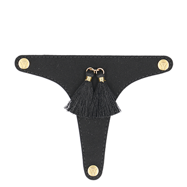 Hey Marly TOPPING POM DE PARIS Schuh Accessoires in schwarz