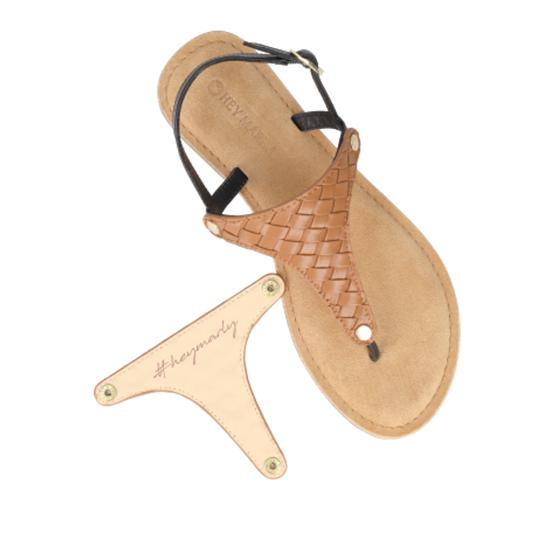 Hey Marly TOPPING URBAN TWIST Schuh Accessoires in braun