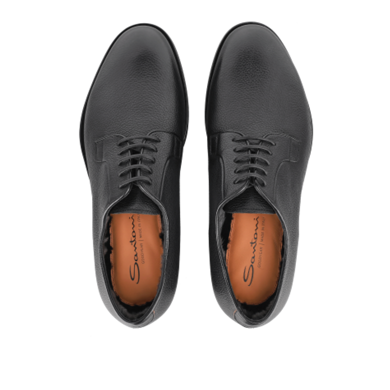 Santoni 17837 N01 Schnürschuhe in schwarz