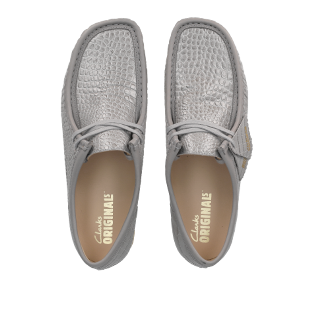 Clarks Wallabee 26176573 7 Schnürschuhe in grau