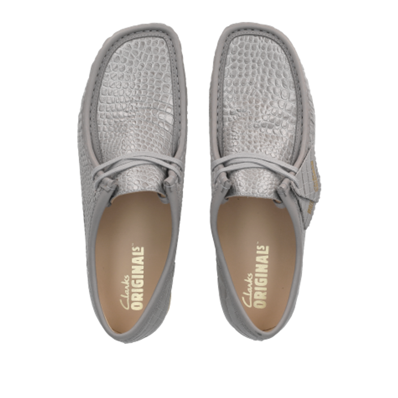 Clarks Wallabee 26176573 7 Schnürschuhe in grau