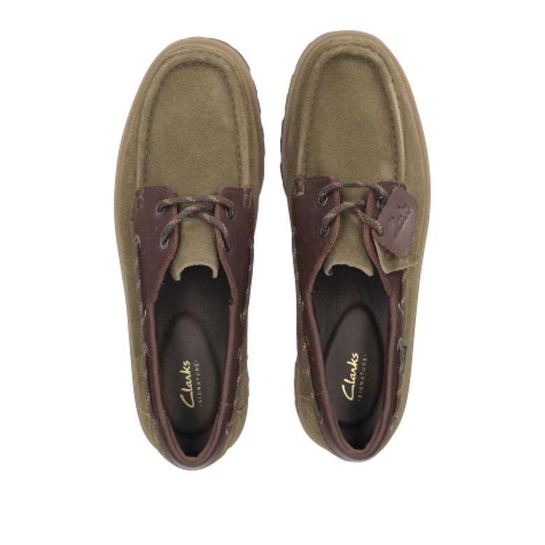 Clarks Cleyhill Boat 26186180 7 Schnürschuhe in grün