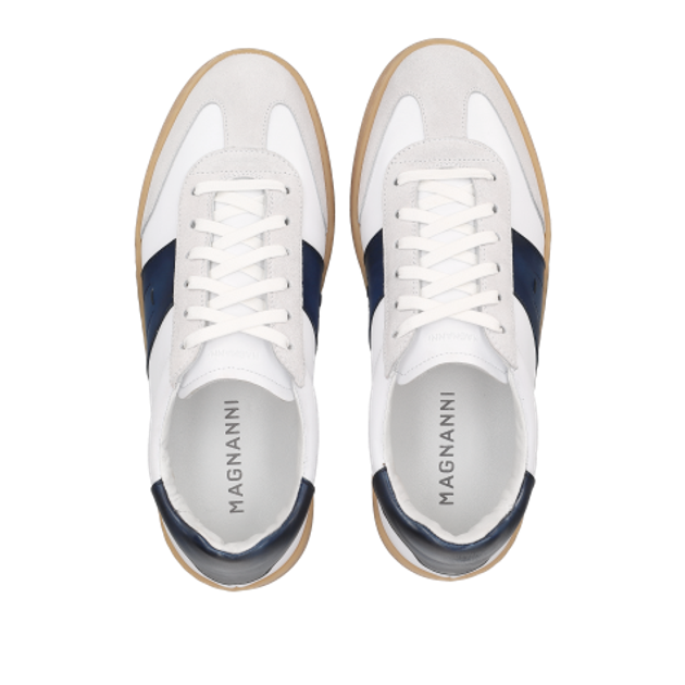 Magnanni 25851-759 BLANCO AZUL Sneaker in weiß