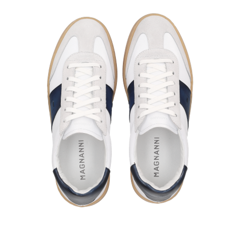 Magnanni 25851-759 BLANCO AZUL Sneaker in weiß