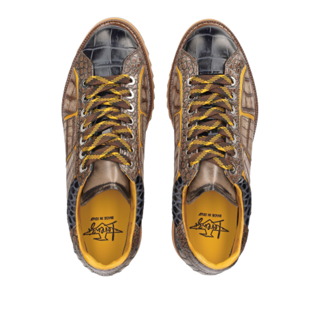 Lorenzi 17071 BUGATTI NERO Sneaker in grau