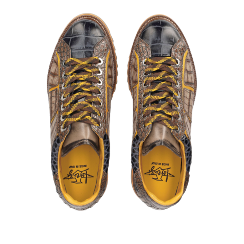 Lorenzi 17071 BUGATTI NERO Sneaker in grau