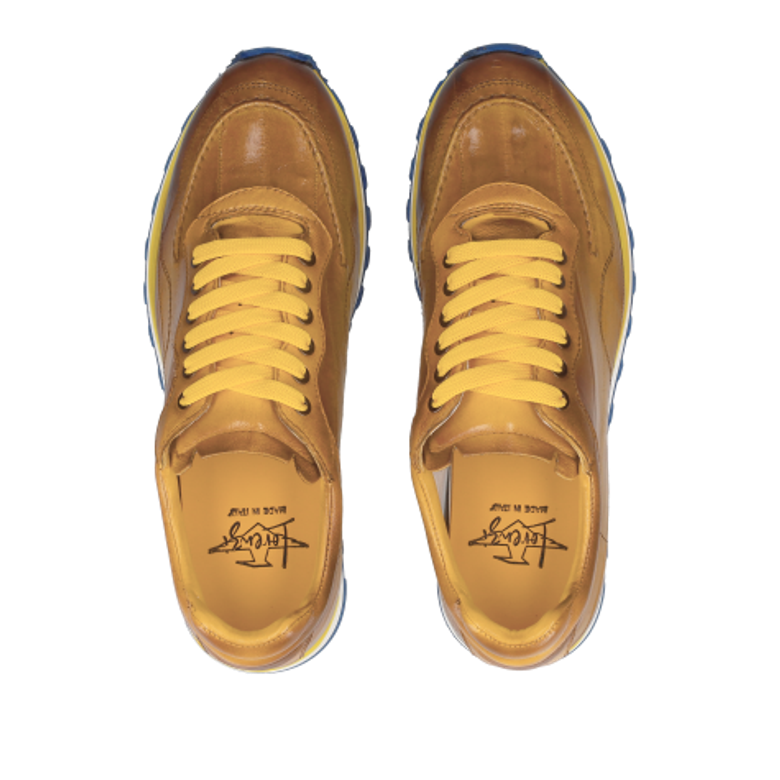 Lorenzi 15841 ANGUILLA GIALLO Sneaker in braun