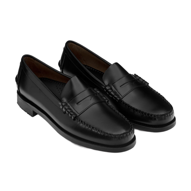 Sebago CLASSIC DAN Slipper in schwarz