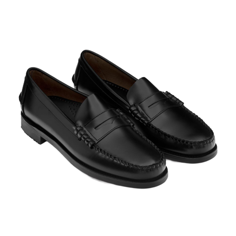 Sebago CLASSIC DAN Slipper in schwarz
