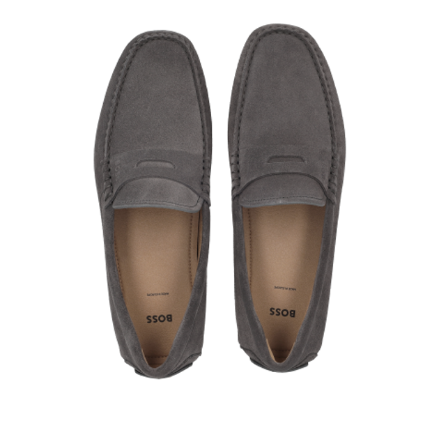 Boss Noel_Mocc Slipper in grau