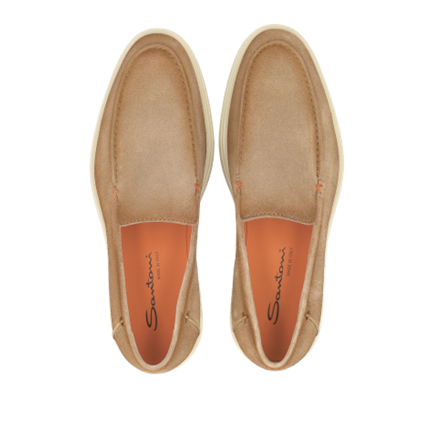 Santoni 17824 C30 Slipper in beige