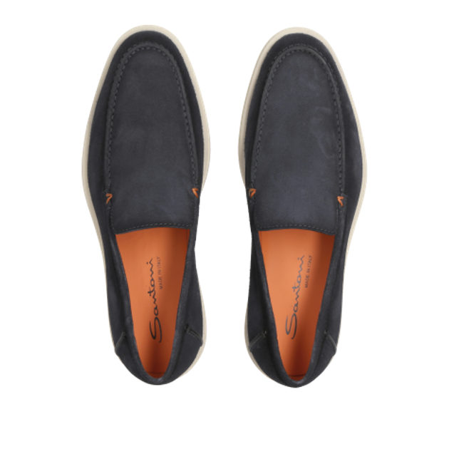 Santoni 17824 U60 Slipper in blau