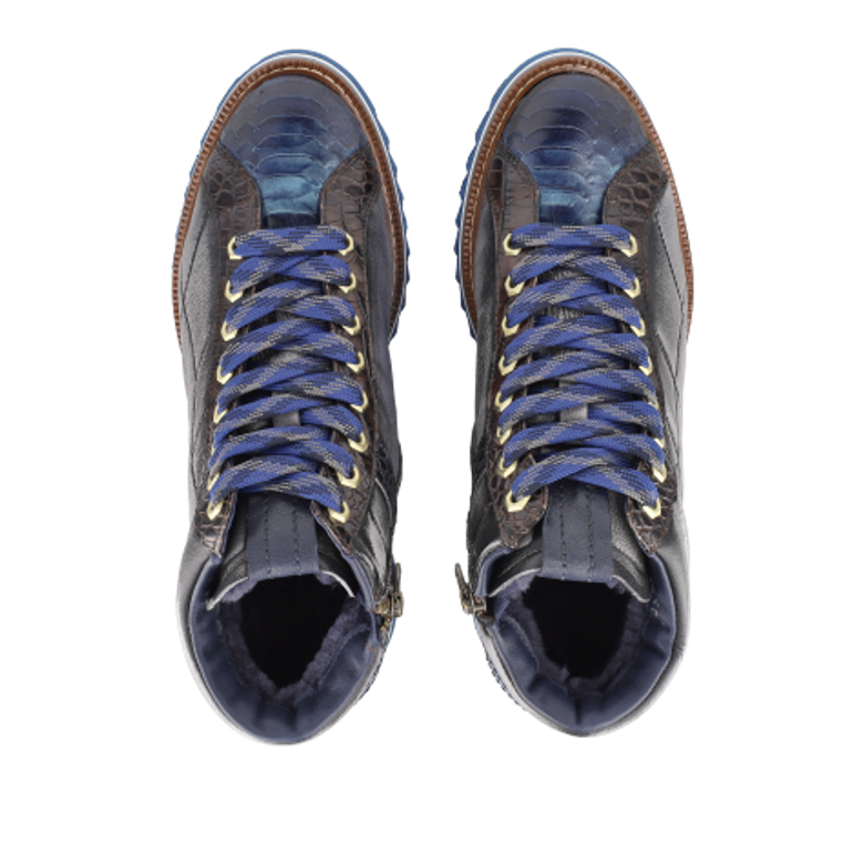Lorenzi 17861 TROPEA MONTONE NAVY Warmfutter in blau