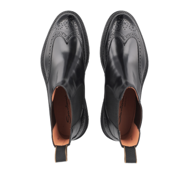 Santoni 19116 N01 Stiefeletten in schwarz