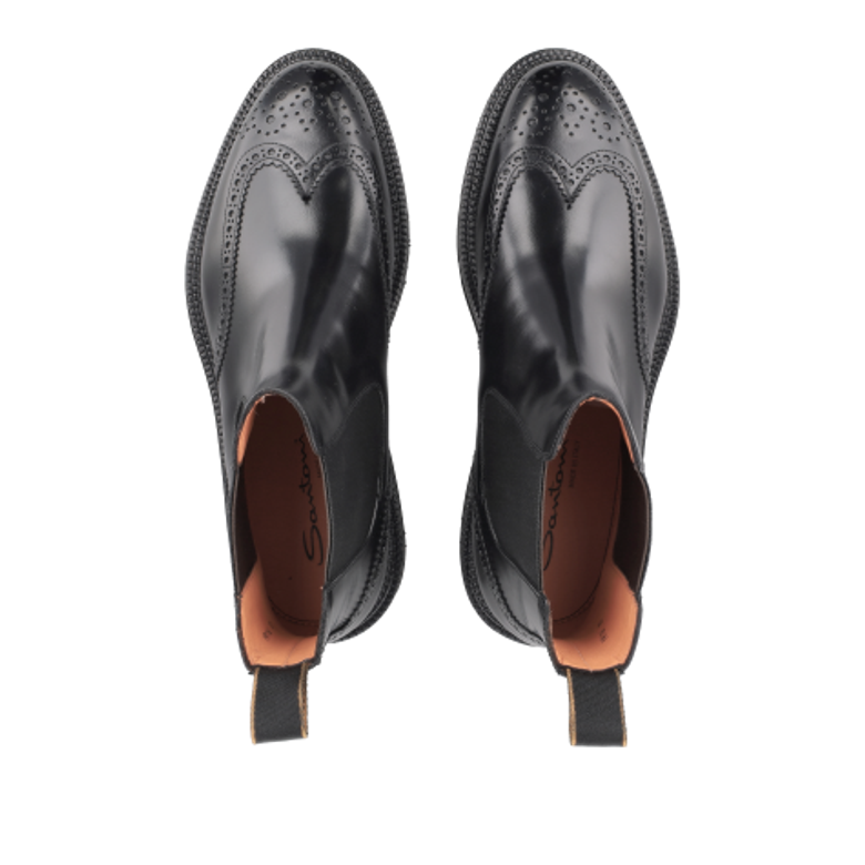 Santoni 19116 N01 Stiefeletten in schwarz