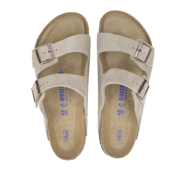 Birkenstock ARIZONA SOFT FOOTBED Sandaletten in beige