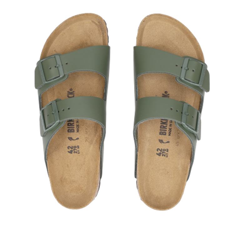 Birkenstock 1029107 ARIZONA NATURAL LEATHER Sandaletten in grün