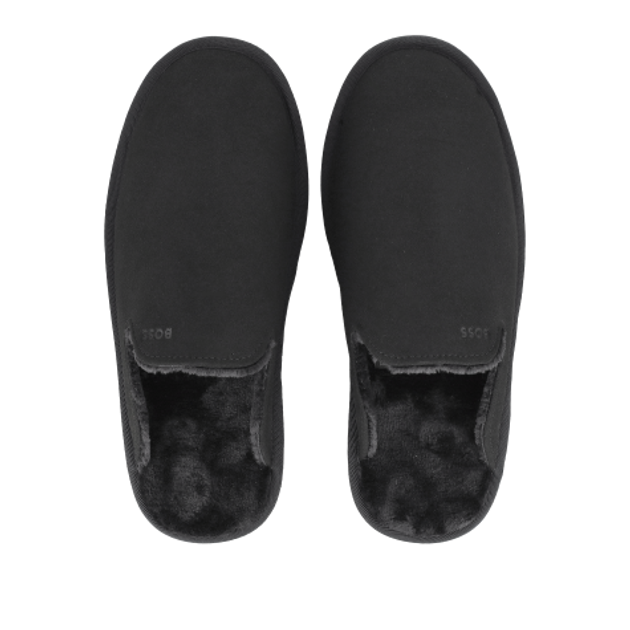 Boss Home_Slip Hausschuhe in schwarz