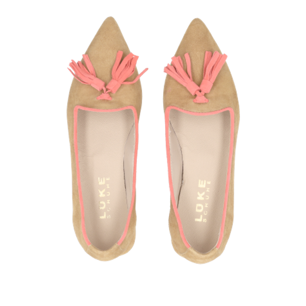 Lüke Schuhe PISA CUOIO/FRAGOLA Ballerina in beige