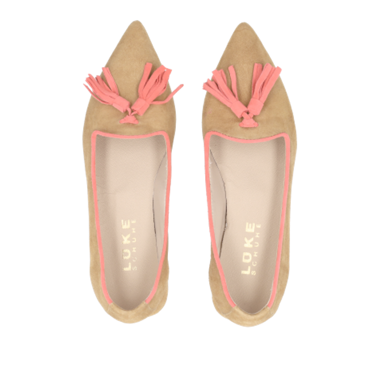 Lüke Schuhe PISA CUOIO/FRAGOLA Ballerina in beige