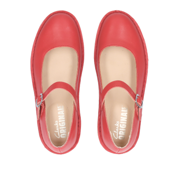 Clarks Desert Jane 26180675 4 Ballerina in rot