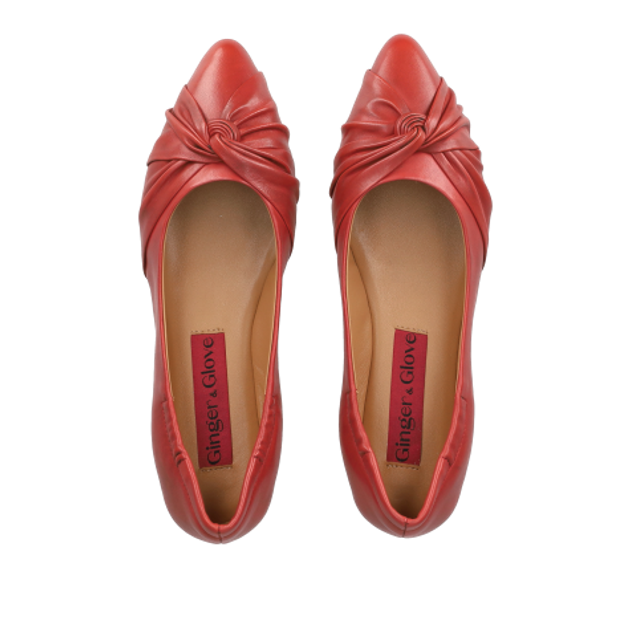 Ginger & Glove G&G369 V.2 Ballerina in rot