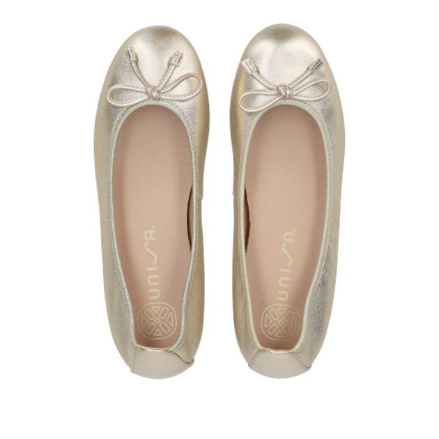 Unisa ACOR_LMT PLATINO Ballerina in gold