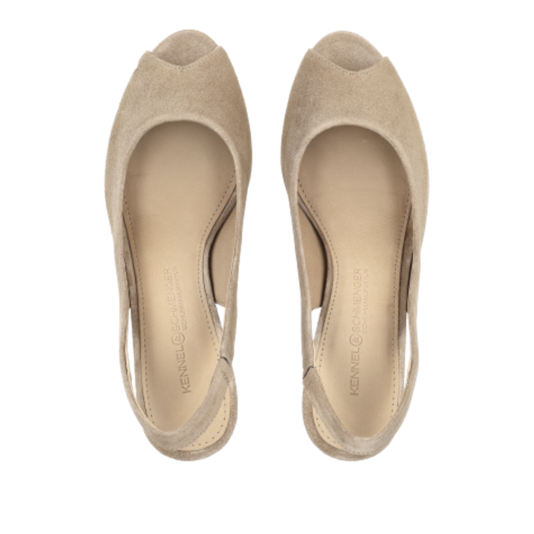 Kennel & Schmenger 717101.0120.2250 ELSA Peeptoes & Slingpumps in braun