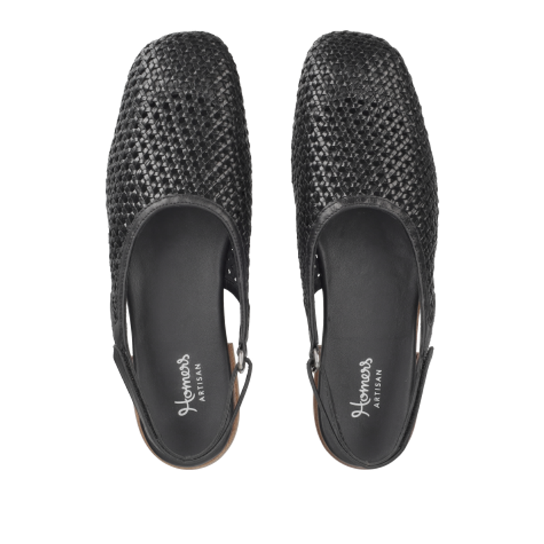 Homers 22141 KALA-O Peeptoes & Slingpumps in schwarz