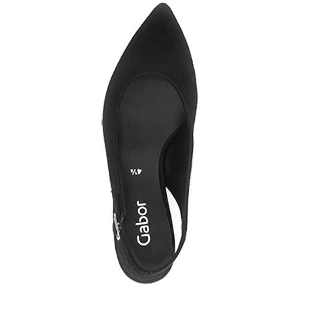 Gabor 1.500.17_7 Peeptoes & Slingpumps in schwarz