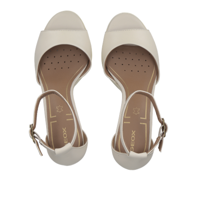 GEOX WALK PLEASURE Peeptoes & Slingpumps in weiß