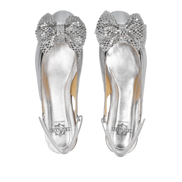 Truman's 4102 142 ARGENTO Peeptoes & Slingpumps in silber
