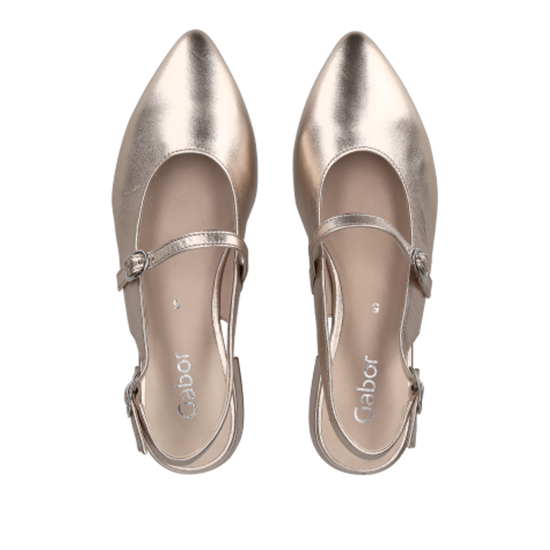 Gabor 41.502.62 Peeptoes & Slingpumps in silber