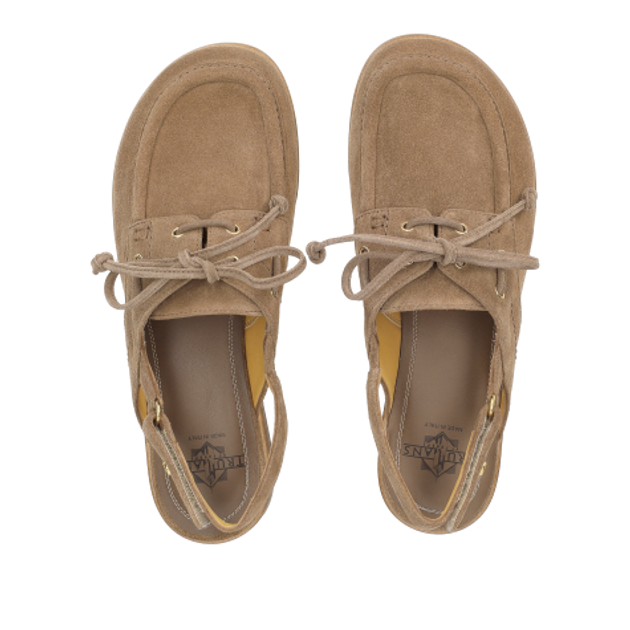 Truman's 4368 153 CAPPUCINO Peeptoes & Slingpumps in braun