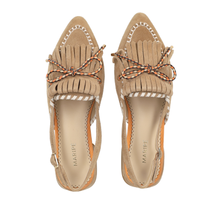 Maripé MA160 V.1 Peeptoes & Slingpumps in braun