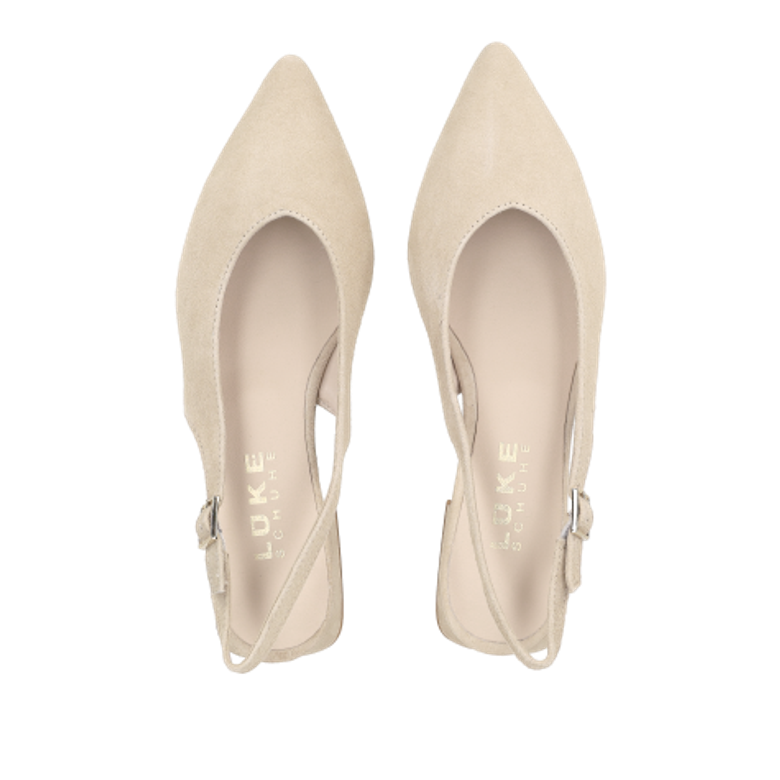 Lüke Schuhe ELDA CAMOSCIO CAMEL Peeptoes & Slingpumps in braun