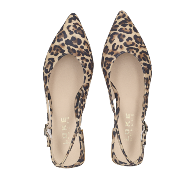 Lüke Schuhe ELDA CAMEL Peeptoes & Slingpumps in beige