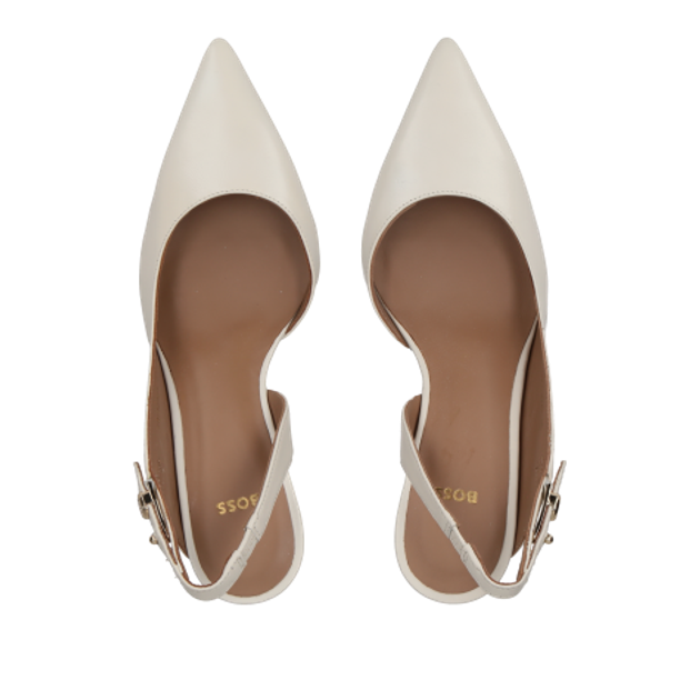 Boss Janet_SLB70 Peeptoes & Slingpumps in weiß