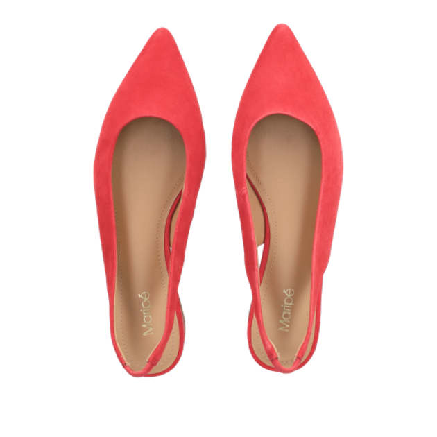 Maripé INGRID V.5 STRAWBERRY Peeptoes & Slingpumps in rot