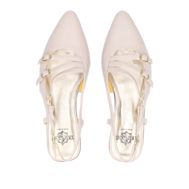 Truman's 4109 158 TAUPE Peeptoes & Slingpumps in rose