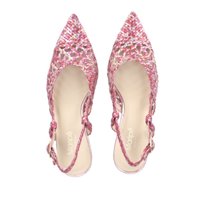 Maripé LAVANDA V.5 RED/PINK Peeptoes & Slingpumps in rot