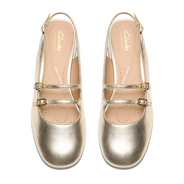 Clarks Daiss30 Dazz 26185876 4 Peeptoes & Slingpumps in gold