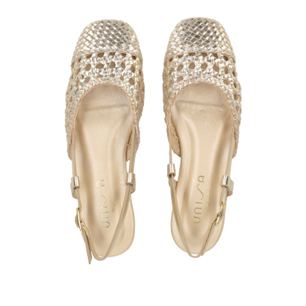 Unisa BADRI_SHF PLATINO Peeptoes & Slingpumps in gold
