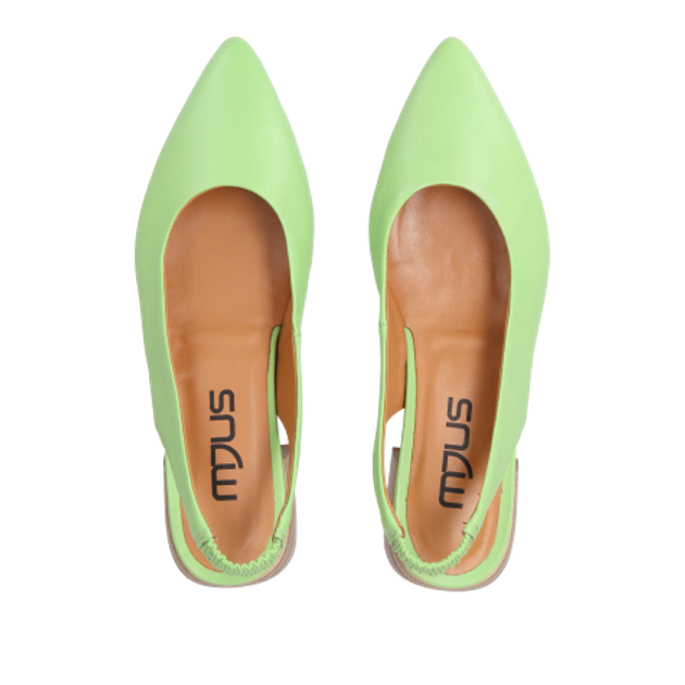 MJUS T98101 6489 MINT Peeptoes & Slingpumps in grün