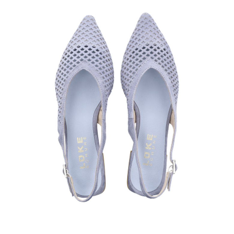 Lüke Schuhe GENNY JEANS Peeptoes & Slingpumps in blau